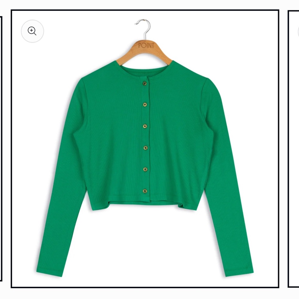 Point Classic Cardi Kelly Green